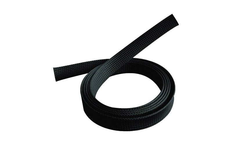 Mercodan Fletstrømpe 25-45mm, 50m sort, kabelsok, Temp: -50°C til +150°C