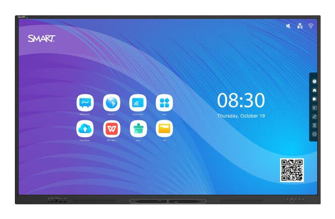 SMART Technologies GX186-V3 Signage Display Interactive flat panel 2.18 m (86") LED Wi-Fi 400 cd/m² 4K Ultra HD Black Touchscreen Built-in processor Android
