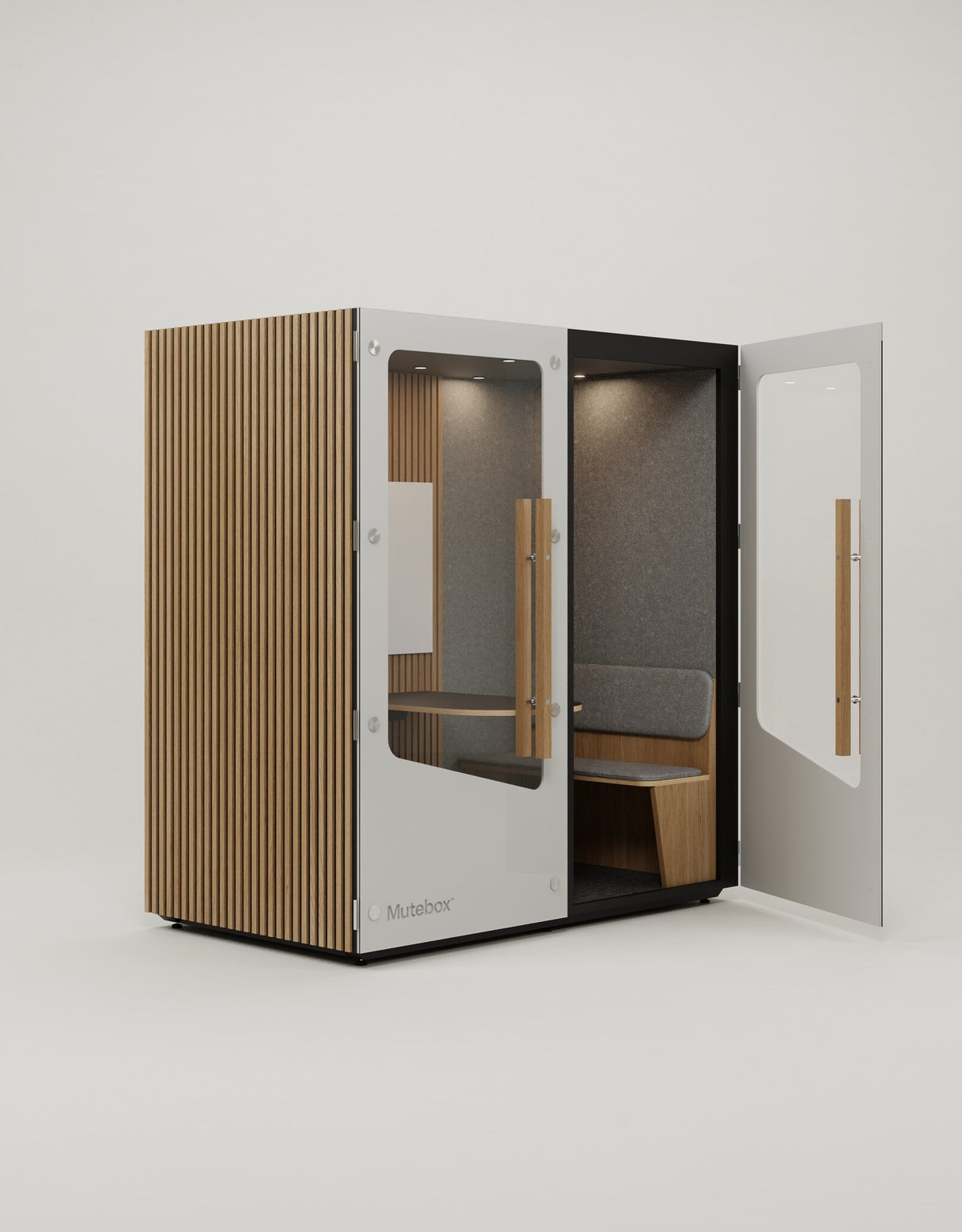 MuteBox Meet Connect Hvid dør / Classic Oak