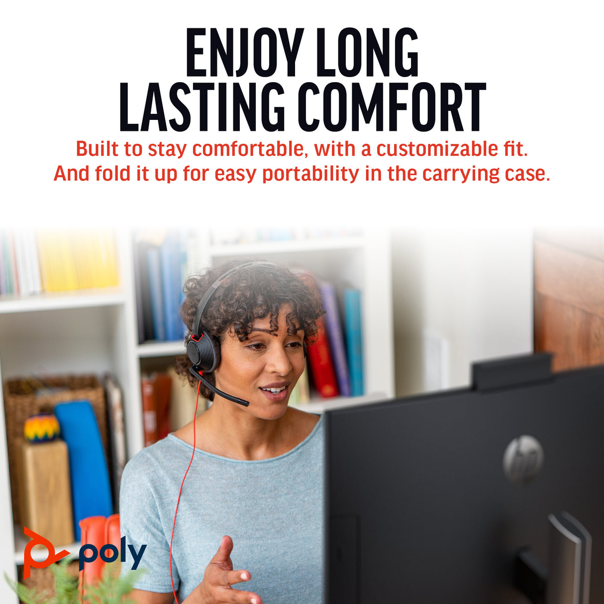 Poly Blackwire 5210 Monaural USB-C Headset +3.5mm Plug +USB-C/A Adapter