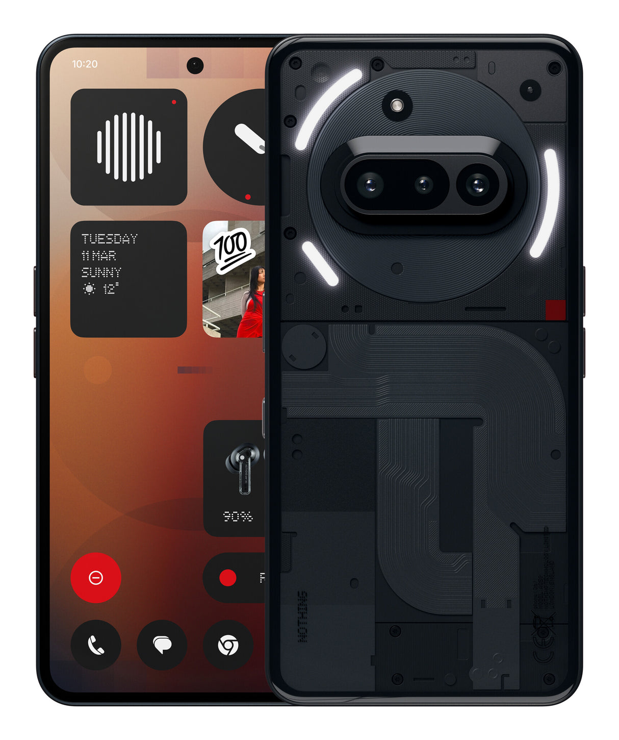 Nothing Phone (3a) 17.2 cm (6.77") Dual SIM Android 15 5G USB Type-C 8 GB 128 GB 5000 mAh Black