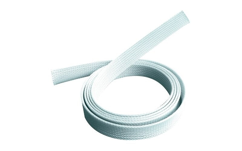 Mercodan Fletstrømpe 25-45mm, 50m hvid, kabelsok, Temp: -50°C til +150°C