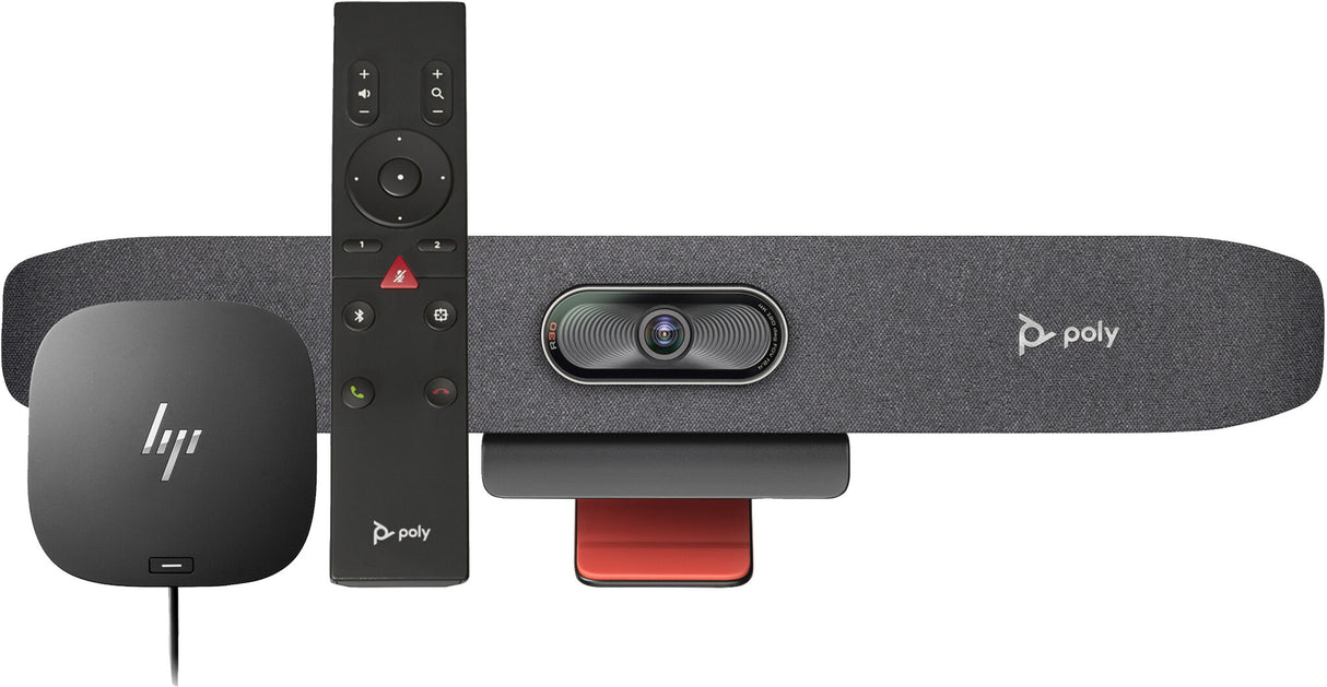 Poly Studio R30 USB Video Bar and BT Remote with HP USB-C Dock G5 (ABB)