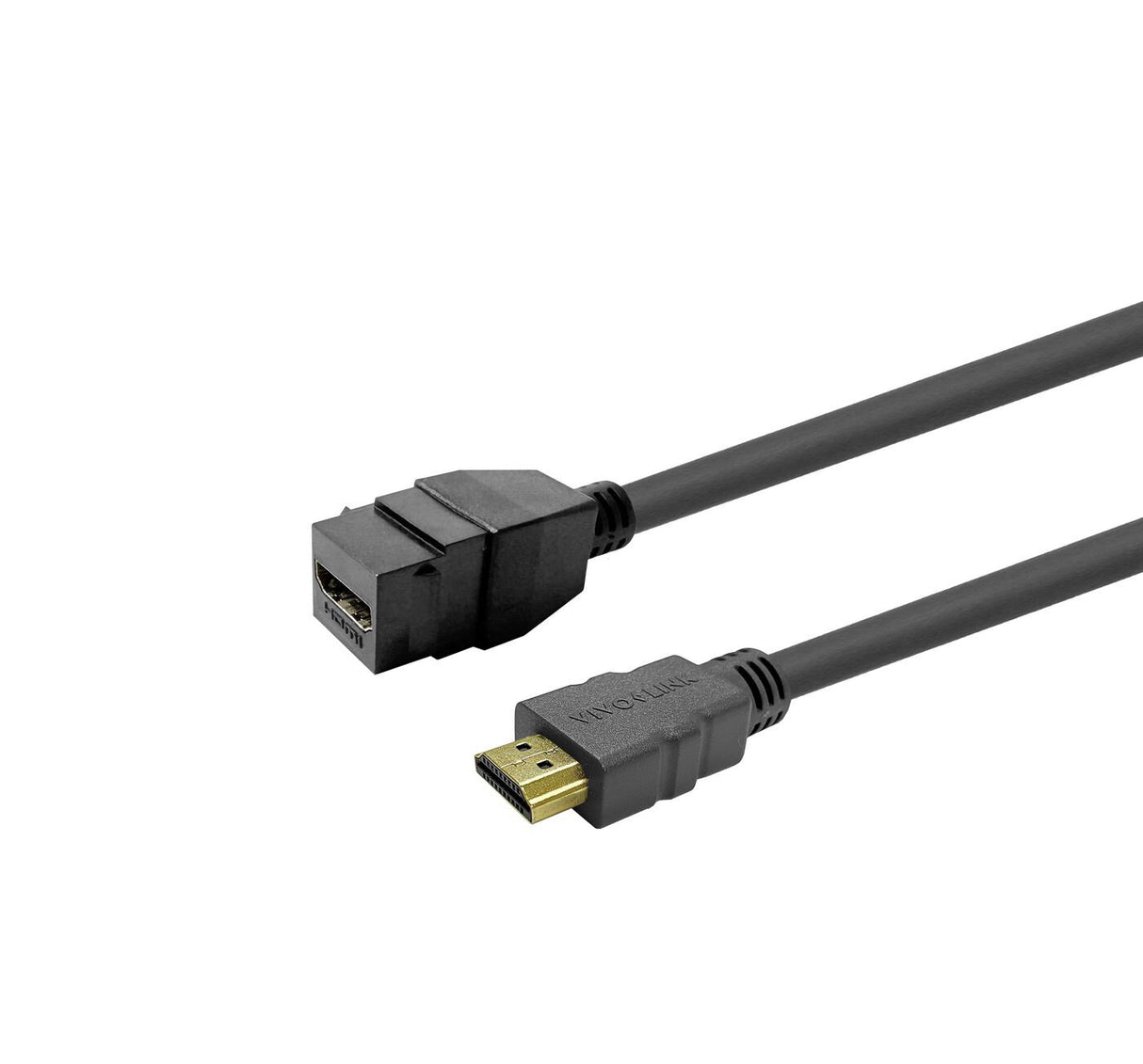 Vivolink Pro Keystone Black HDMI Female to HDMI Male 2m