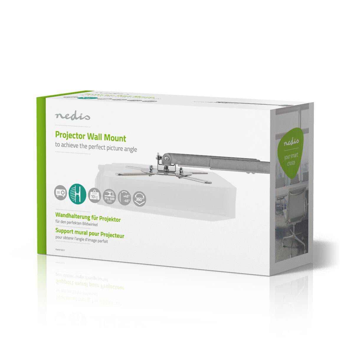 Nedis PJWM100GY project mount Wall Silver