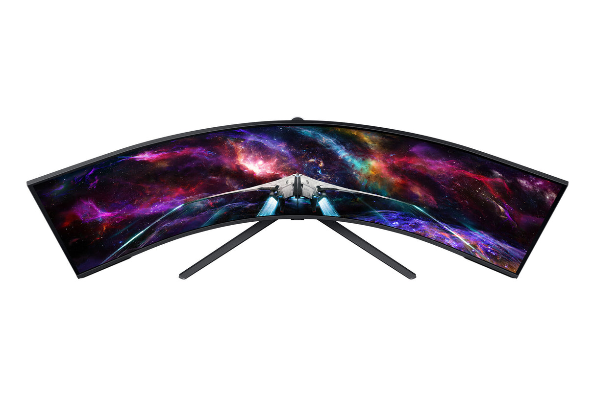 Samsung G95NC LED display 144.8 cm (57") 7680 x 2160 pixels Dual UHD Black, White