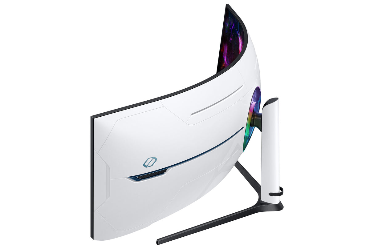 Samsung G95NC LED display 144.8 cm (57") 7680 x 2160 pixels Dual UHD Black, White