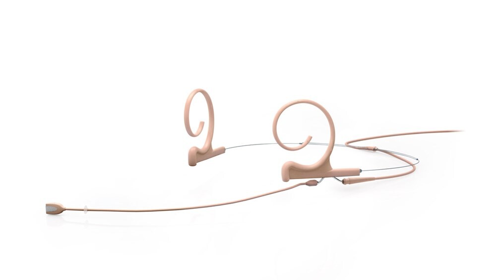 DPA Microphones 4166 CORE+ Omni Flex Headset Mic, 110 mm Boom, Beige, 3-pin LEMO