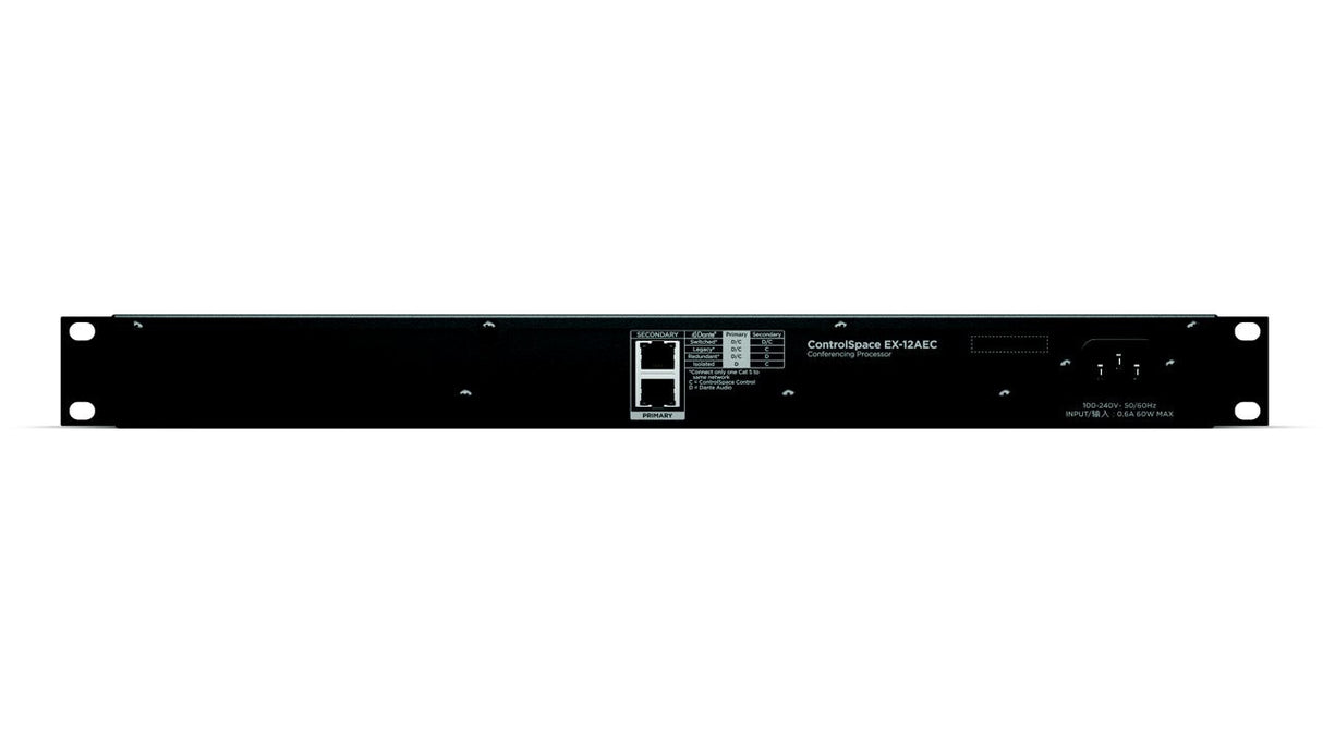 Bose ControlSpace EX-12AEC Black Ethernet LAN 1U