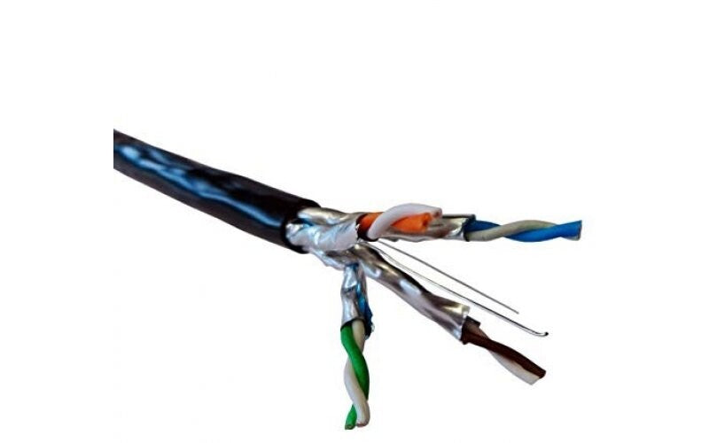 COF-LAN KAT6A U/FTP 4x2xAWG23/1 LSZH Halogenfri, Sort, Data inst. 305m tromle, Netværkskabel, PoE & HDbaseT Ready