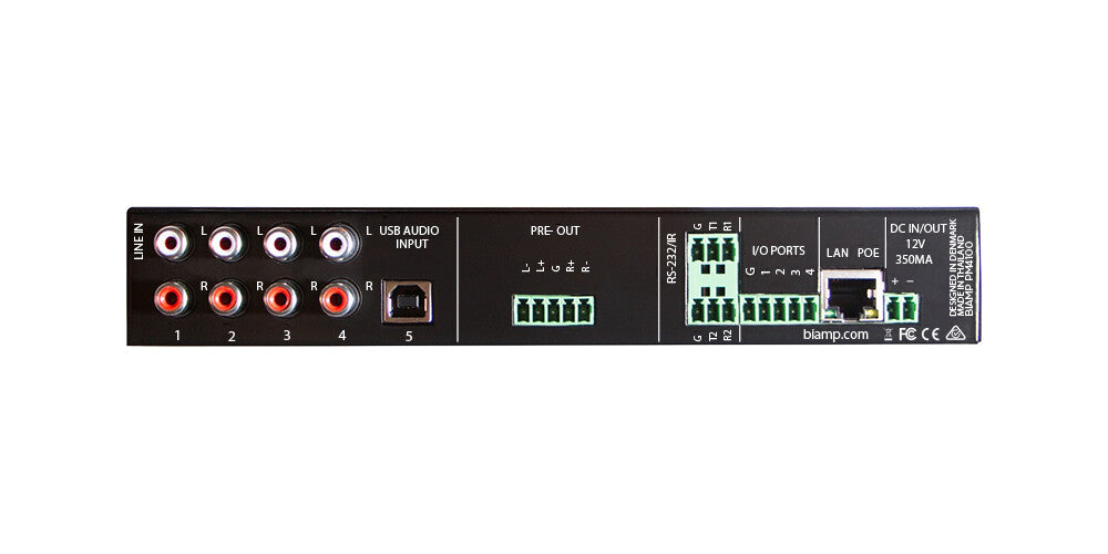 Biamp Commercial Audio PM4100 2.0 channels Performance/stage Black