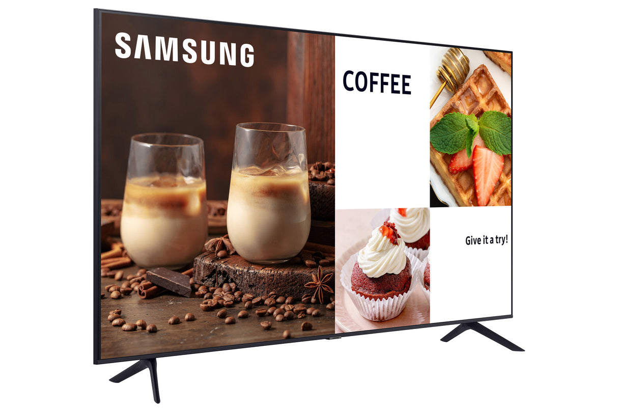 Samsung BE55C-H Digital signage flat panel 139.7 cm (55") LED Wi-Fi 4K Ultra HD Black Built-in processor Tizen