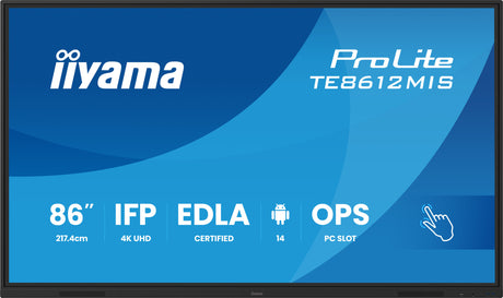 iiyama 86" Interactive 4K UHD Touchscreen elevating interactive collaboration