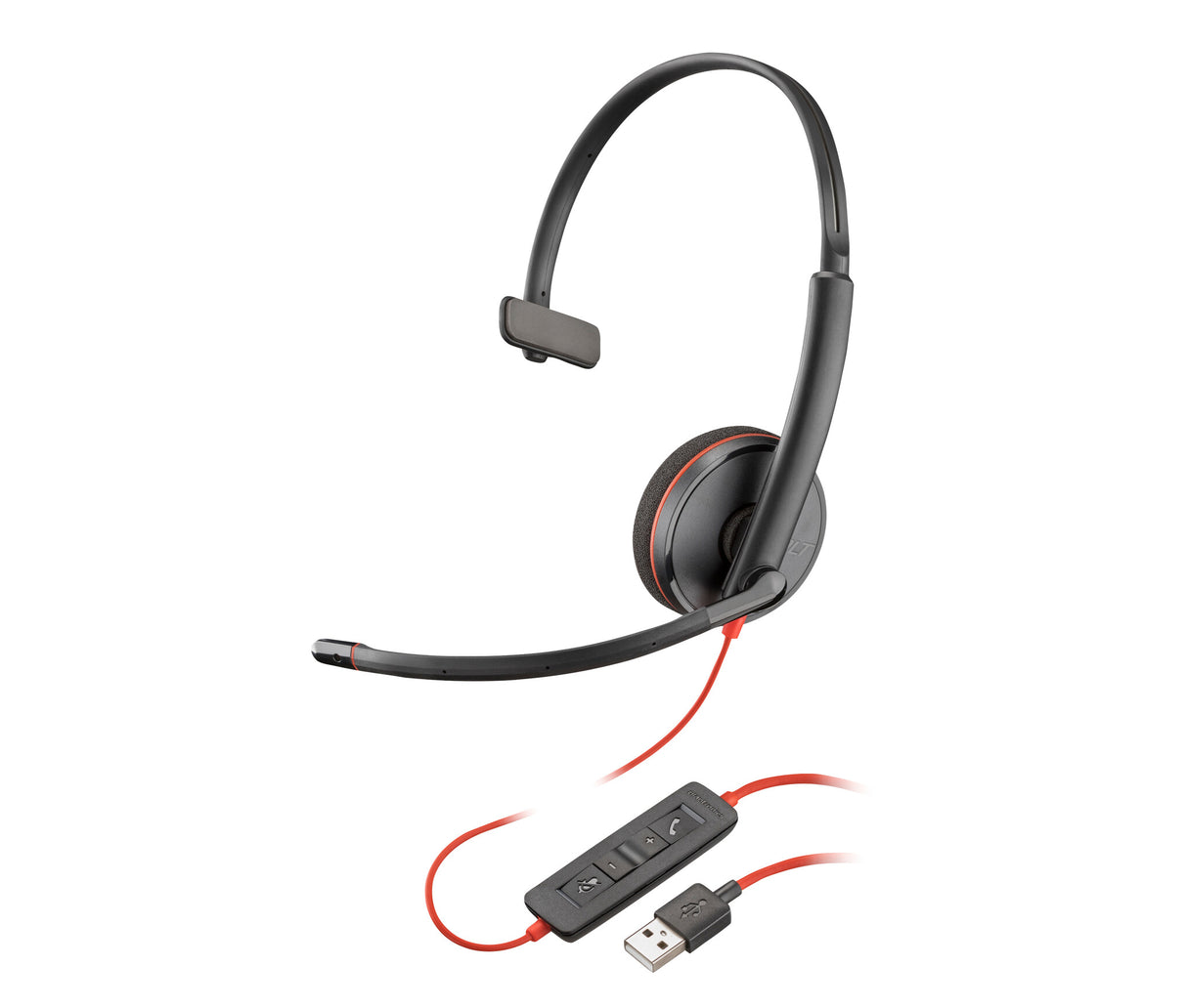 Poly Blackwire C3210 USB-A Black Headset (Bulk)