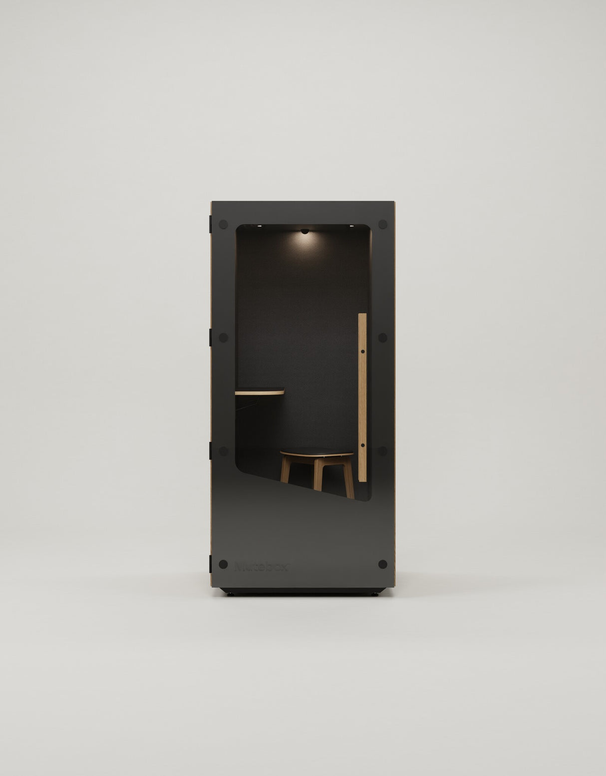 MuteBox One Sort dør / Classic Oak