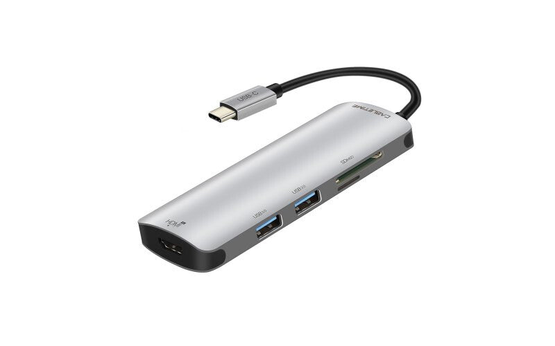 Cabletime 580340110 interface hub USB 3.2 Gen 2 (3.1 Gen 2) Type-C 5000 Mbit/s Silver