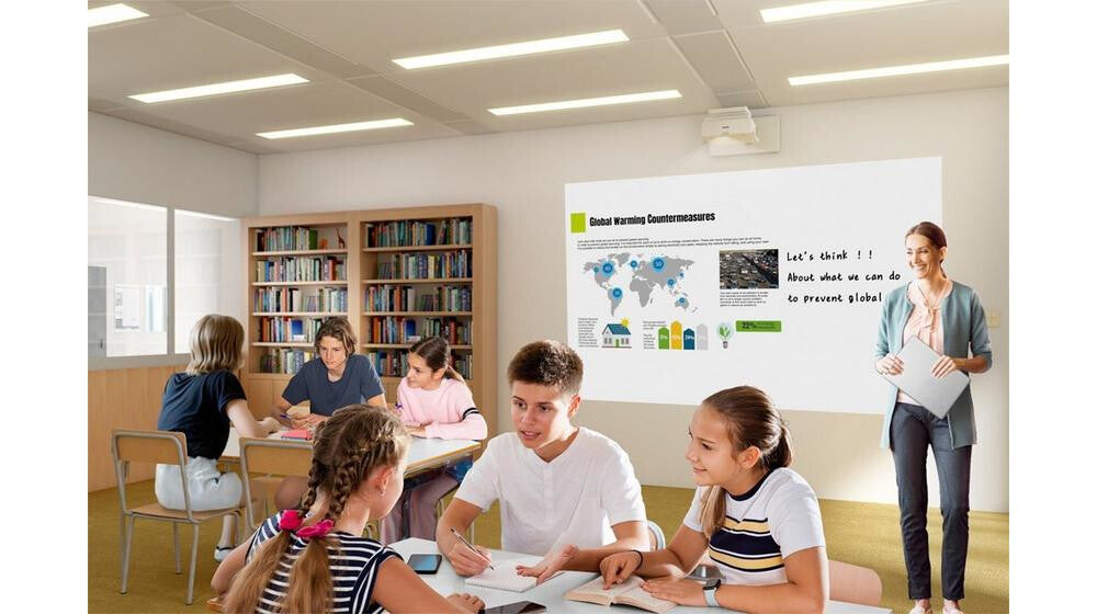 Epson EB-775F Ultra short throw projector 4100 ANSI lumens 3LCD 1080p (1920x1080) Black