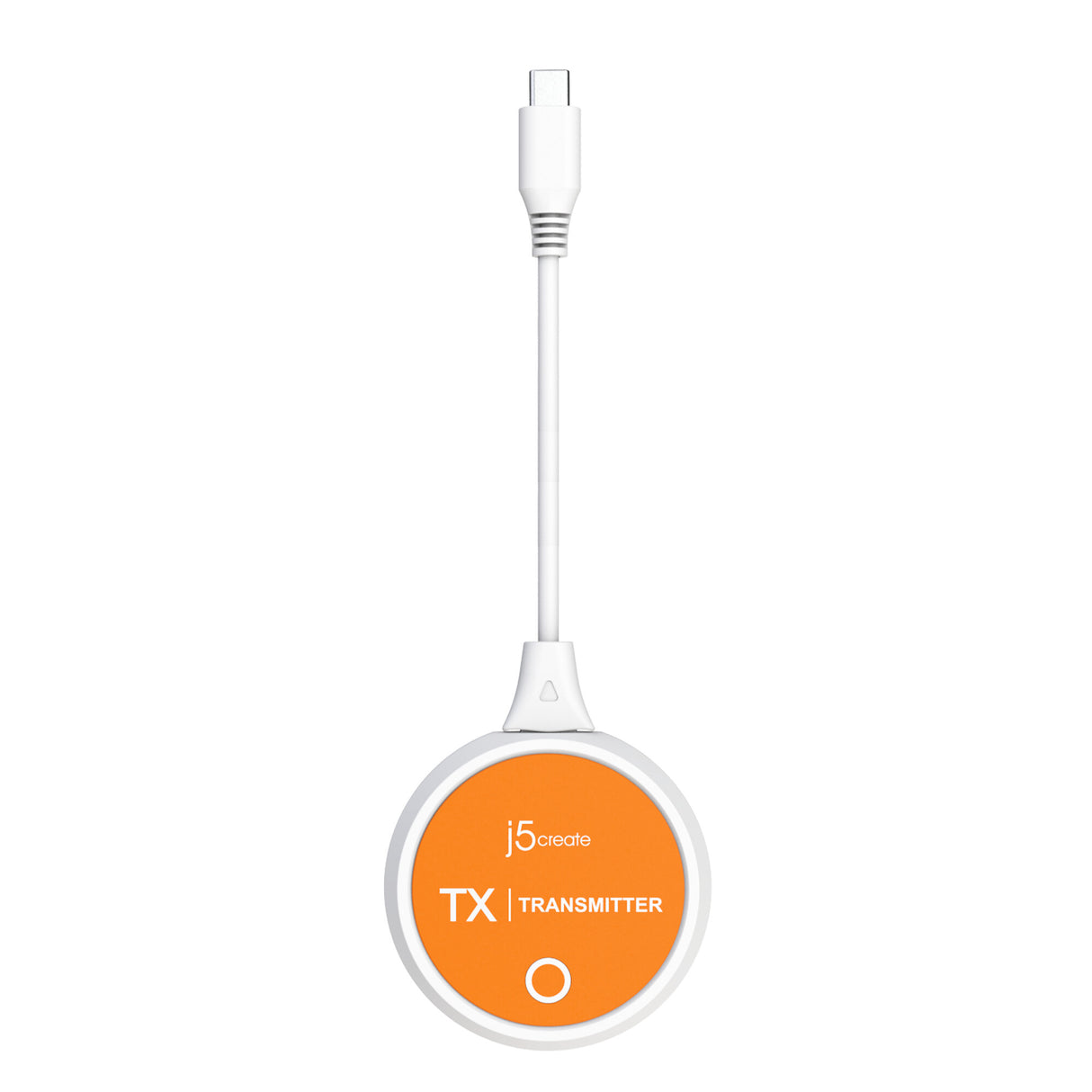 j5create JVAW62 ScreenCast USB-C® Wireless Display HDMI™ Extender, White and Orange