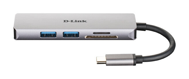 D-Link 5 in 1 USB-C hub with HDMI ad and SD
