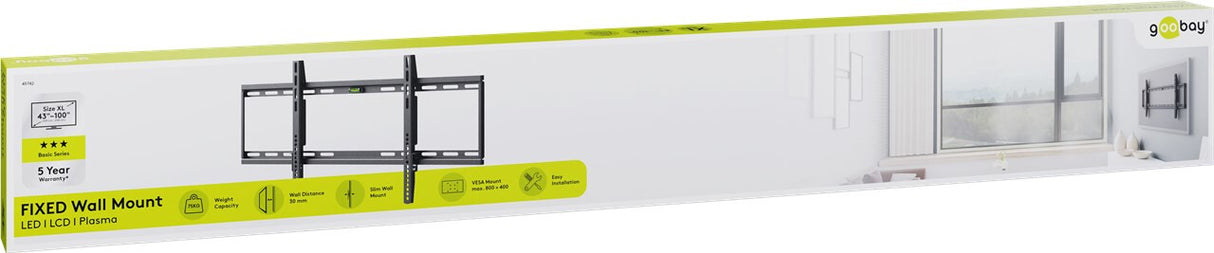 Goobay TV wall mount Basic FIXED (XL)