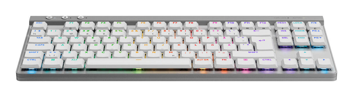 Logitech G 920-012551 keyboard Gaming RF Wireless + Bluetooth QWERTY Nordic White