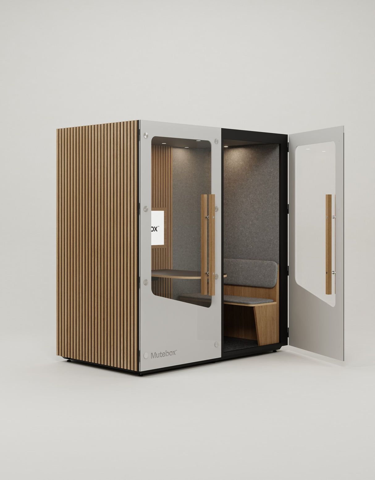 MuteBox Meet Creative Hvid dør / Classic Oak