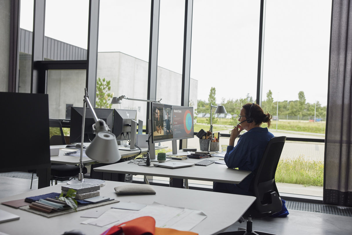 Poly Savi 8445 Office Microsoft Teams Certified DECT 1880-1900 MHz Convertible Headset