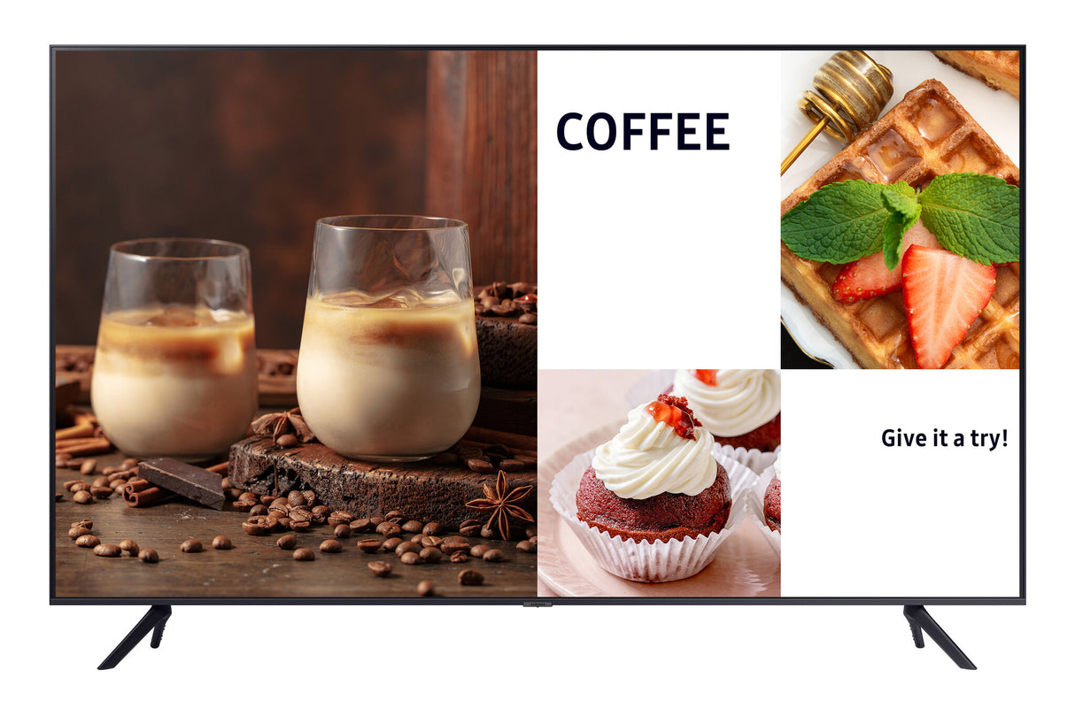 Samsung BE75C-H Digital signage flat panel 190.5 cm (75") LED Wi-Fi 4K Ultra HD Black Built-in processor Tizen