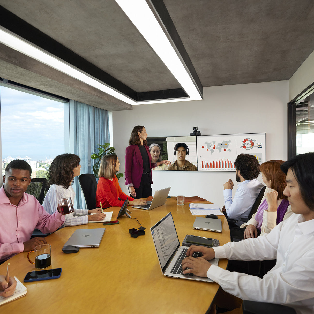 HP Poly Studio E60 Smart Camera 4K MPTZ with 12x Optical Zoom TAA