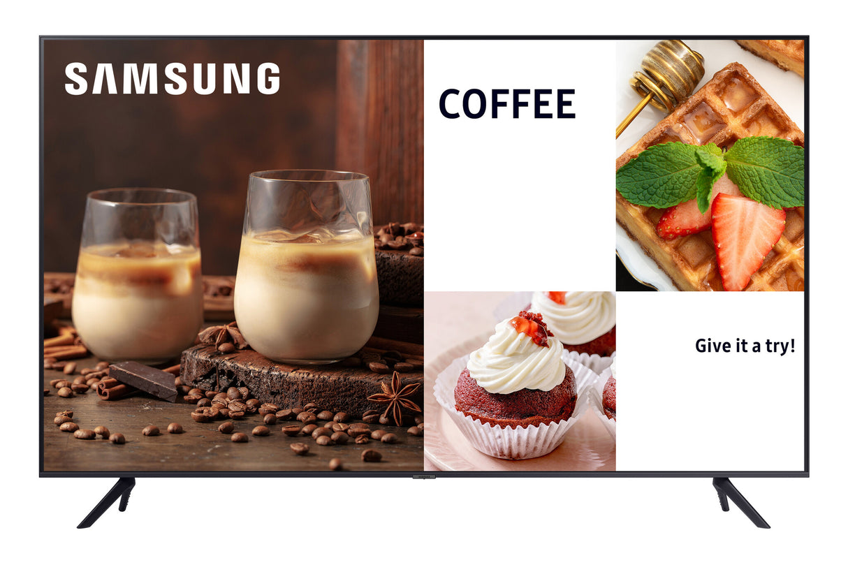 Samsung BE55C-H Digital signage flat panel 139.7 cm (55") LED Wi-Fi 4K Ultra HD Black Built-in processor Tizen