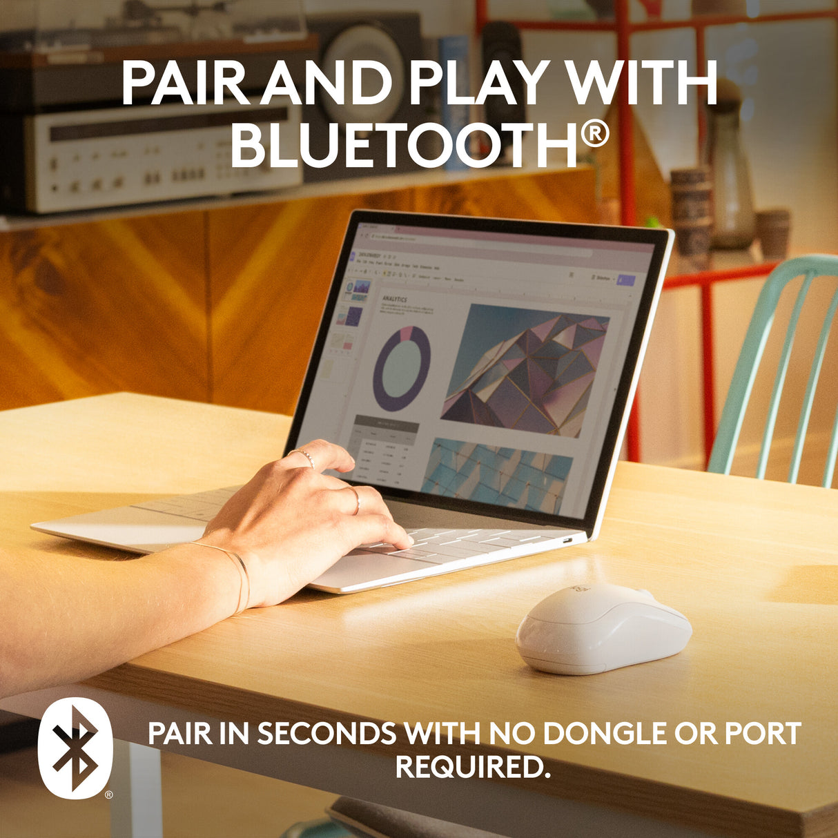 Logitech 910-007120 mouse Travel Ambidextrous RF Wireless + Bluetooth