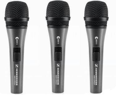 Sennheiser Microphone set w 3x e 835 S vocal mic