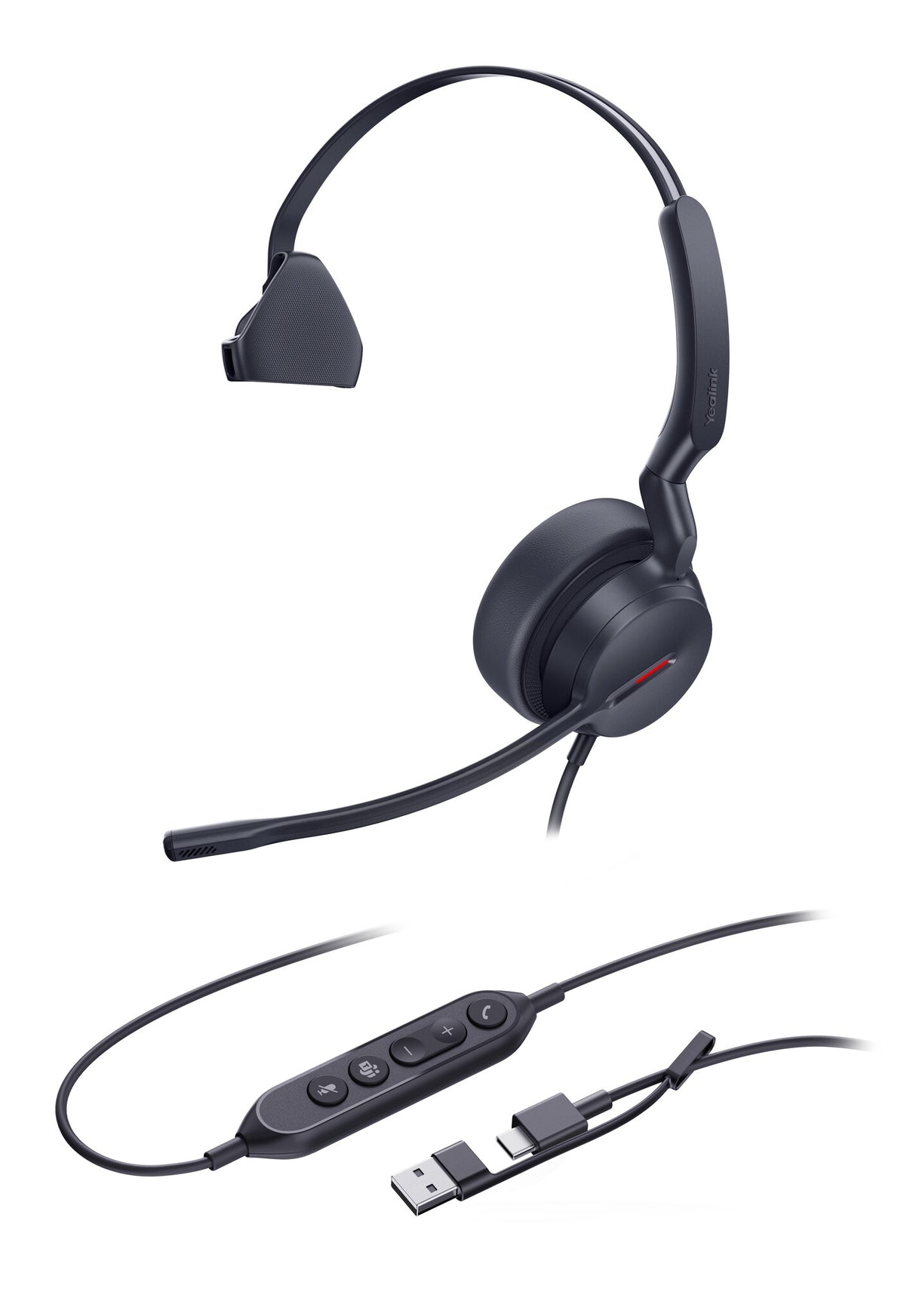Yealink UH44 Mono Teams USB-C/A Headset
