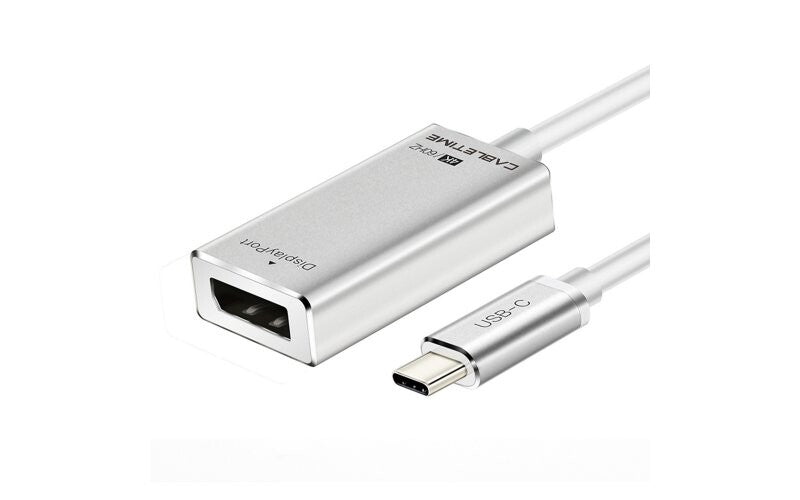 Cabletime USB-C til Displayport adapter, 0,2m