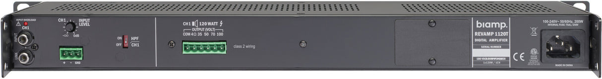 Biamp Commercial Audio REVAMP1120T 1.0 channels Performance/stage Black