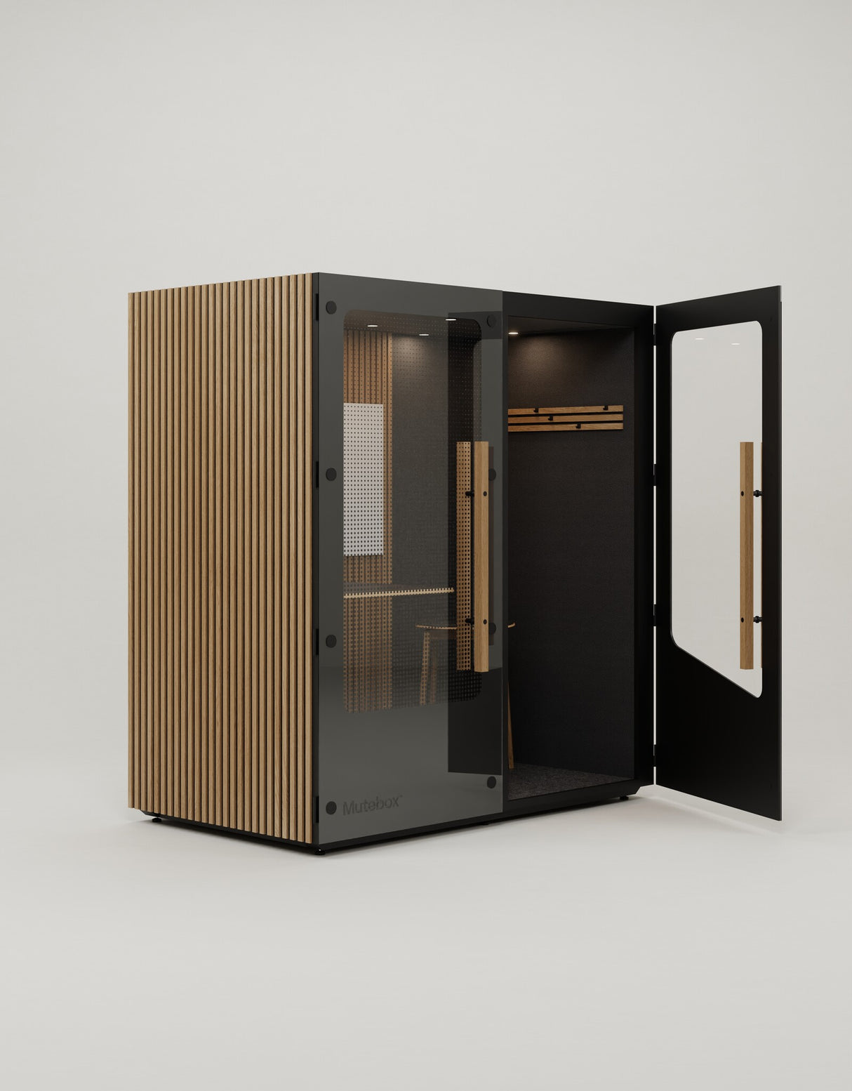 Mutebox Work Sort dør / Classic Oak