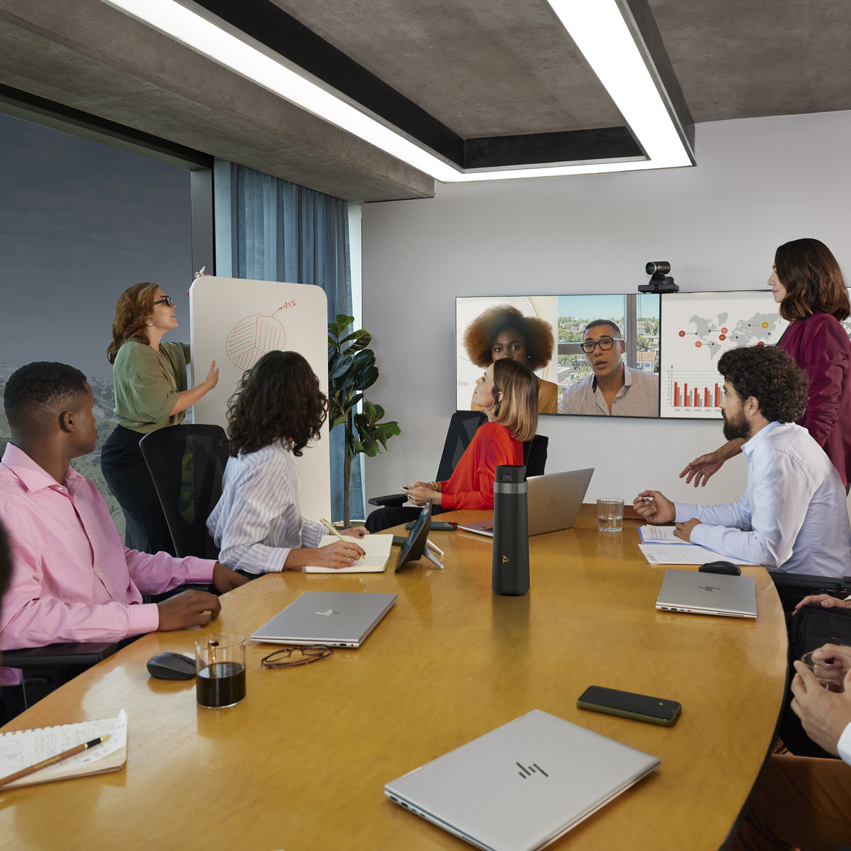 HP Poly Studio E60 Smart Camera 4K MPTZ with 12x Optical Zoom TAA