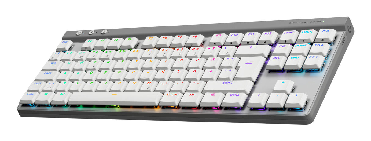 Logitech G 920-012551 keyboard Gaming RF Wireless + Bluetooth QWERTY Nordic White