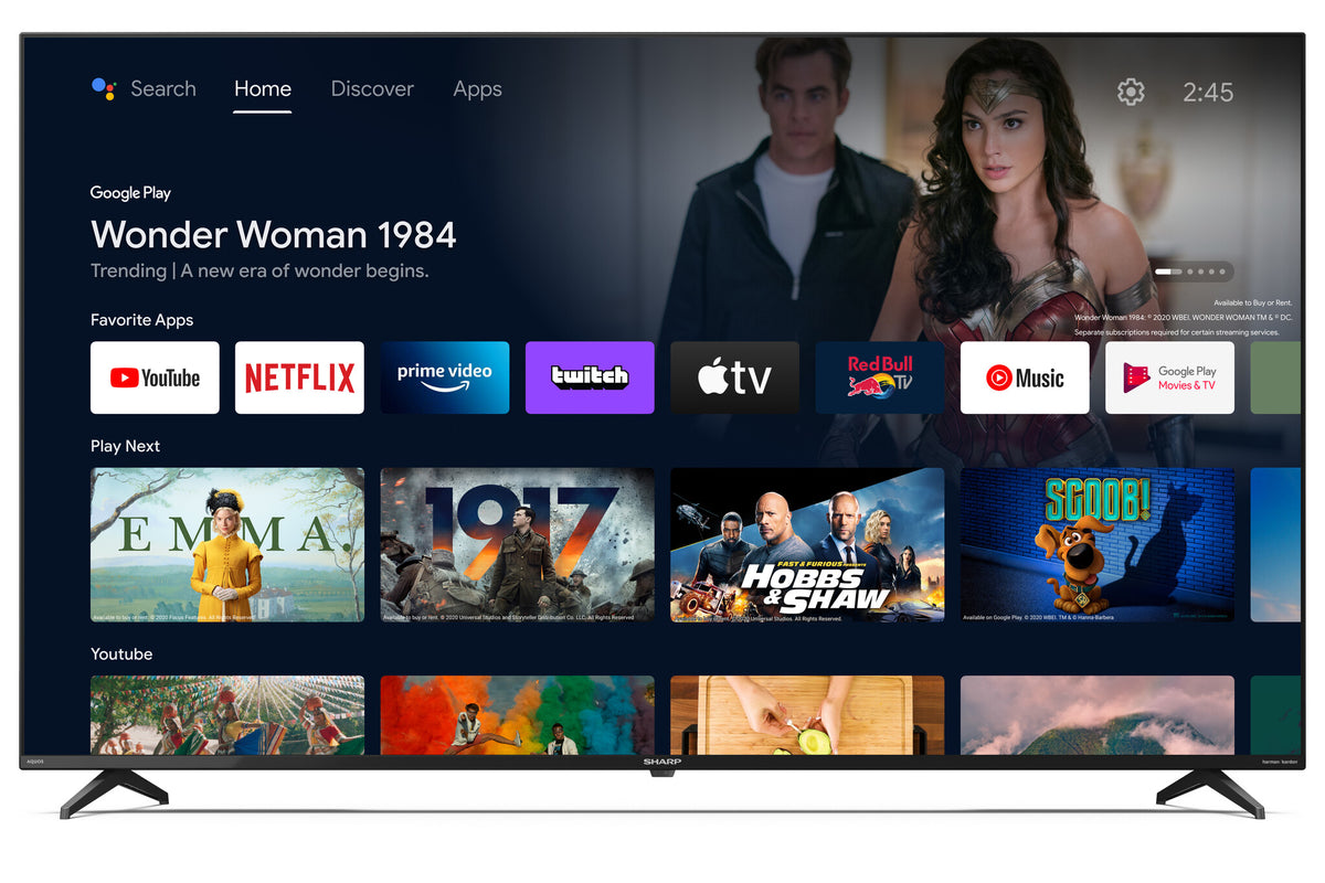 Sharp 65FN7EA 165.1 cm (65") 4K Ultra HD Smart TV Wi-Fi Black