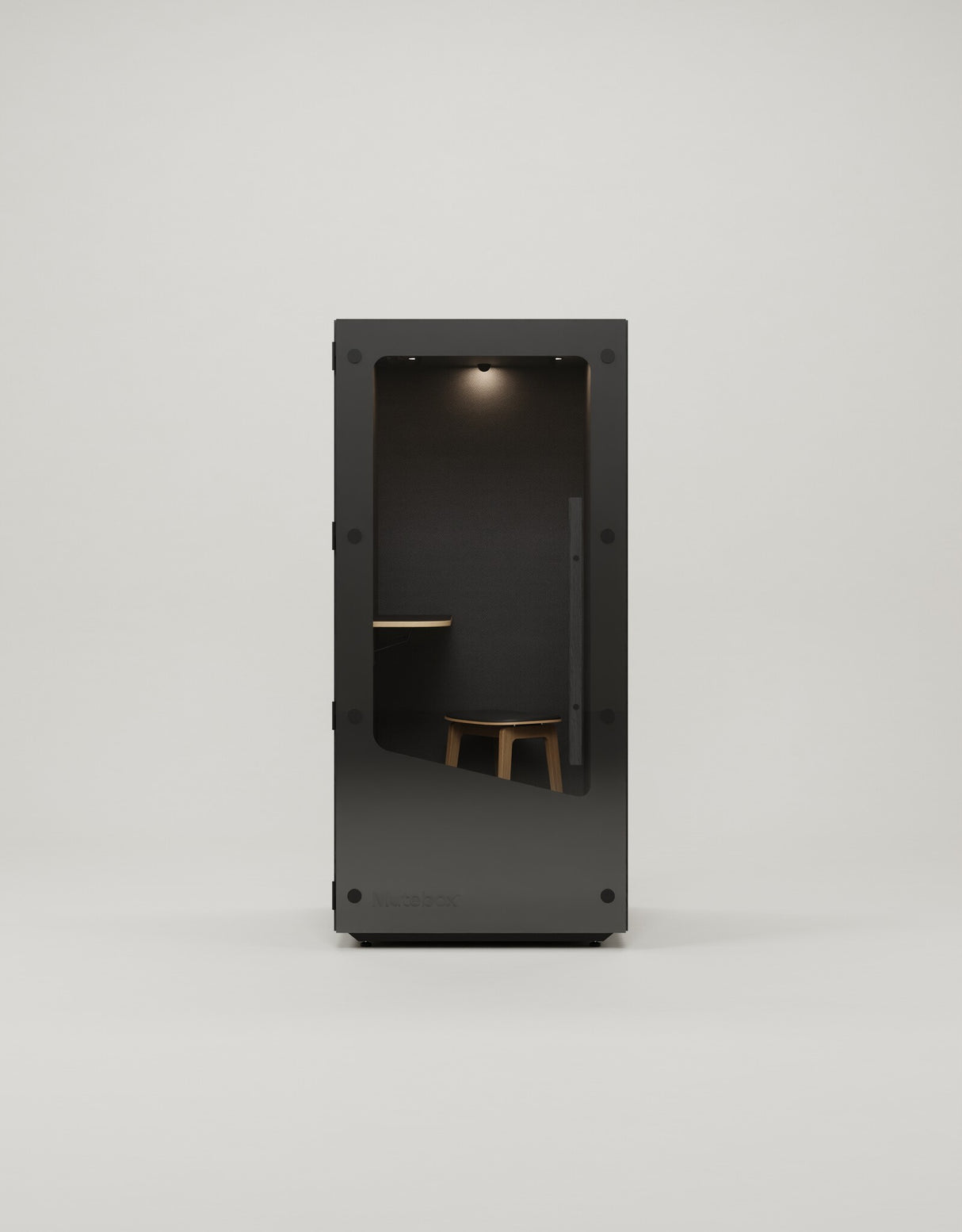 Mutebox One Sort dør / Black Oak