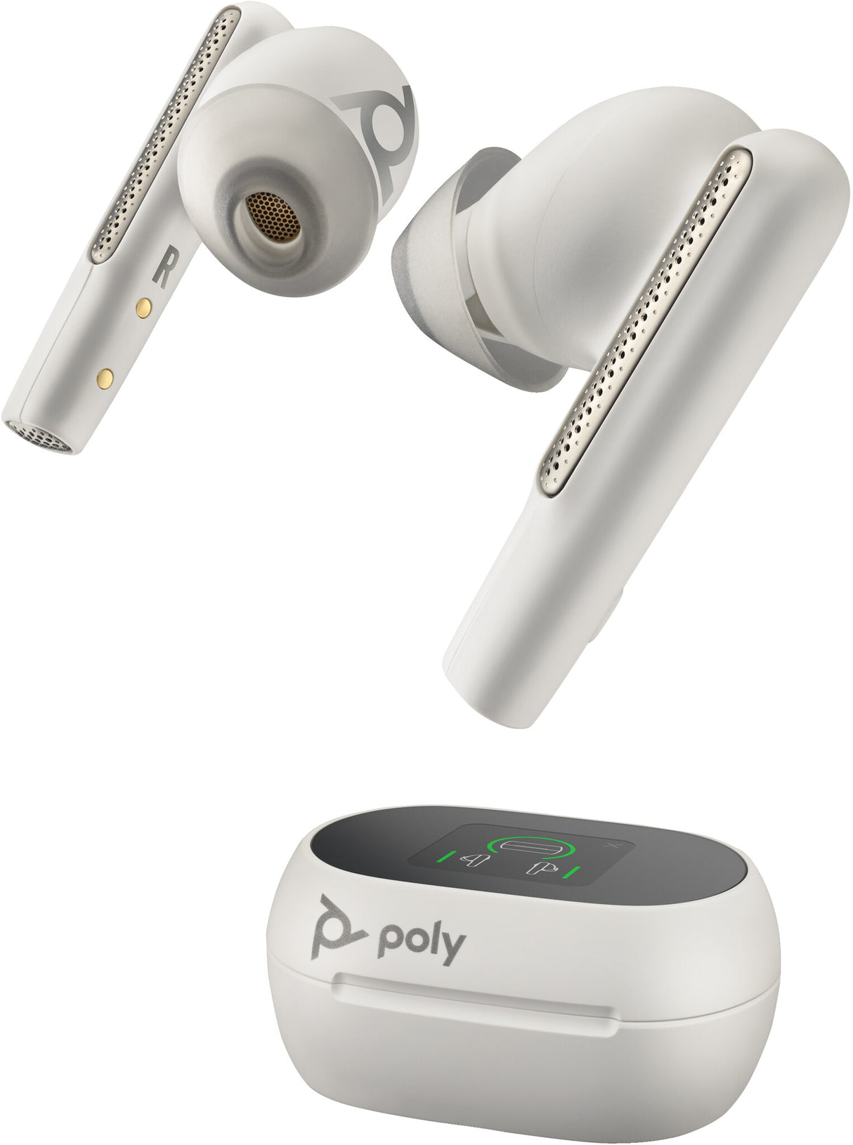 Poly Voyager Free 60+ UC White Touchscreen Charge Case for BT700 USB-A Adapter