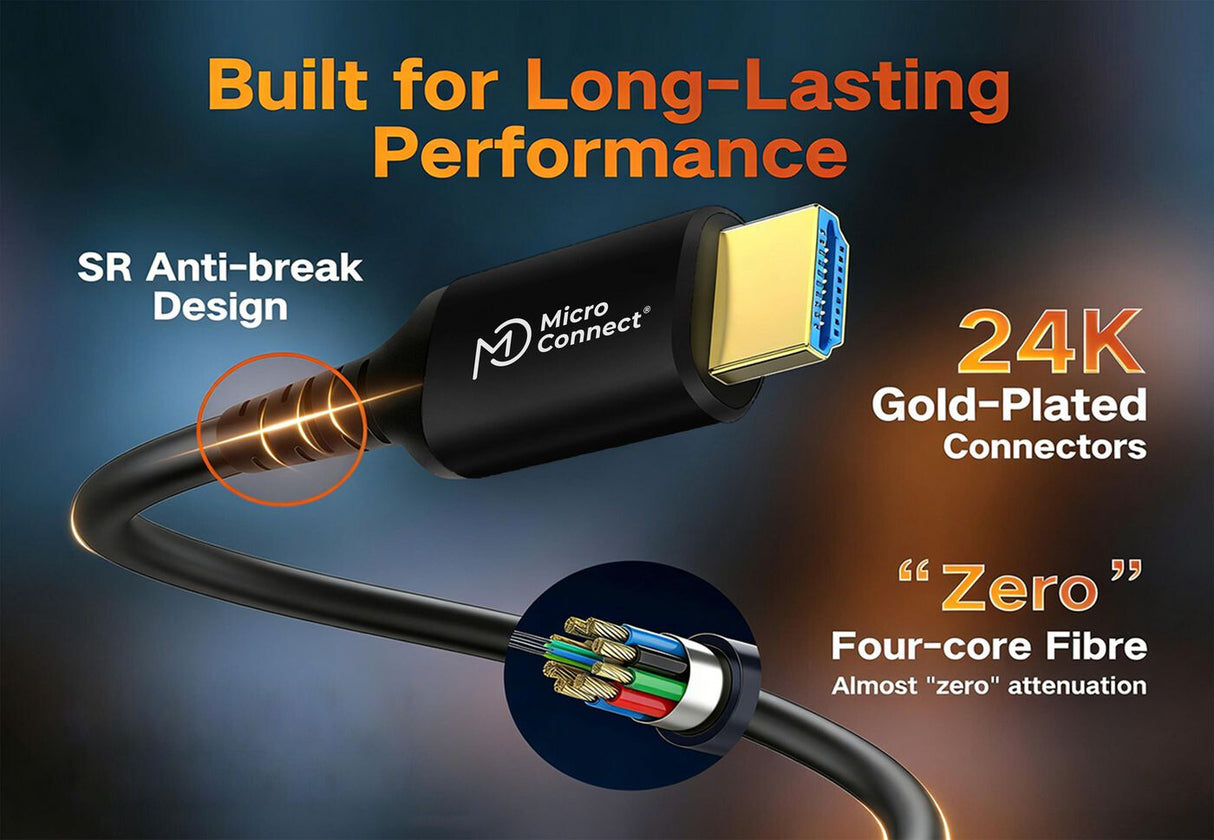 Microconnect Optic Fiber HDMI 2.0 Cable 20m