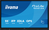 iiyama TE5513A-B2AG Signage Display Interactive flat panel 138.7 cm (54.6") Wi-Fi 500 cd/m² 4K Ultra HD Black Touchscreen Built-in processor Android 24/7