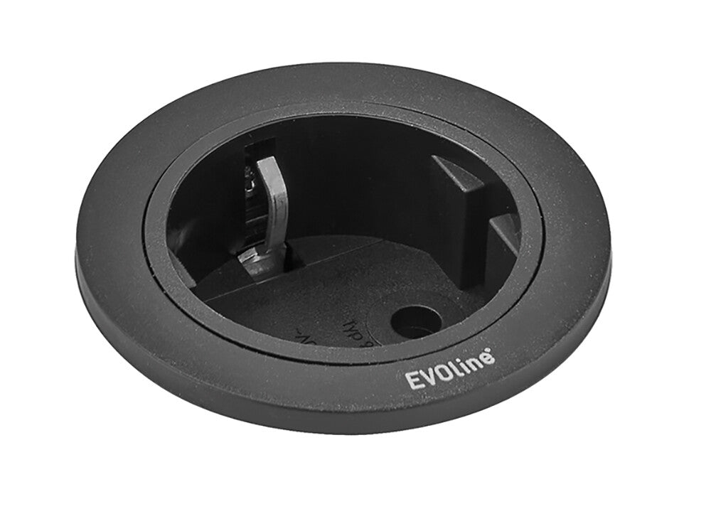 EVOline ONE, VDE,  black with black ring , 0,5 meter gst 18
