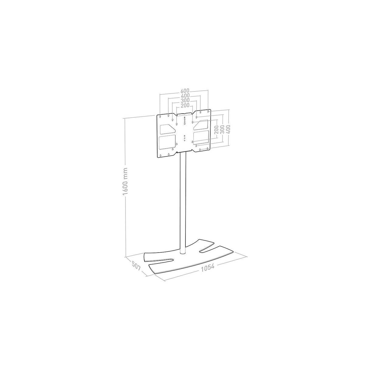 Erard 038442 TV mount/stand 190.5 cm (75")