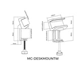 Microconnect MC-DESKMOUNTW