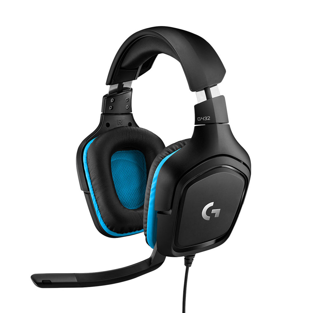 Logitech G G432 Headset Ledningsført Spil Sort, Blå