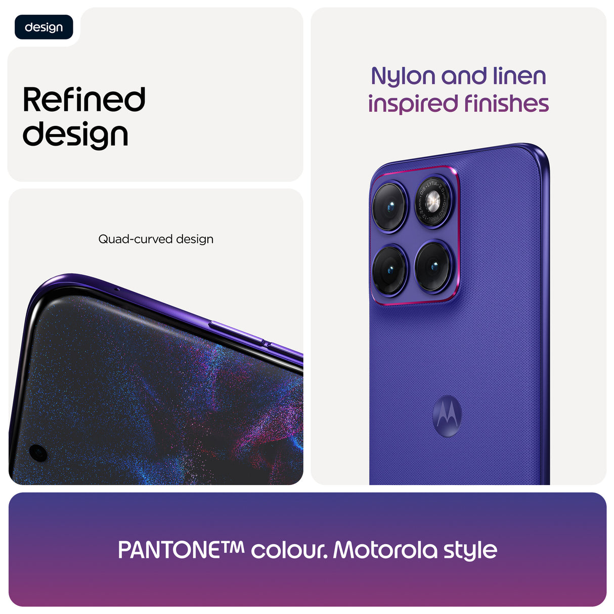 Motorola edge 70 fusion 17.2 cm (6.78") Dual SIM Android 16.0 5G USB Type-C 8 GB 256 GB 7000 mAh Violet