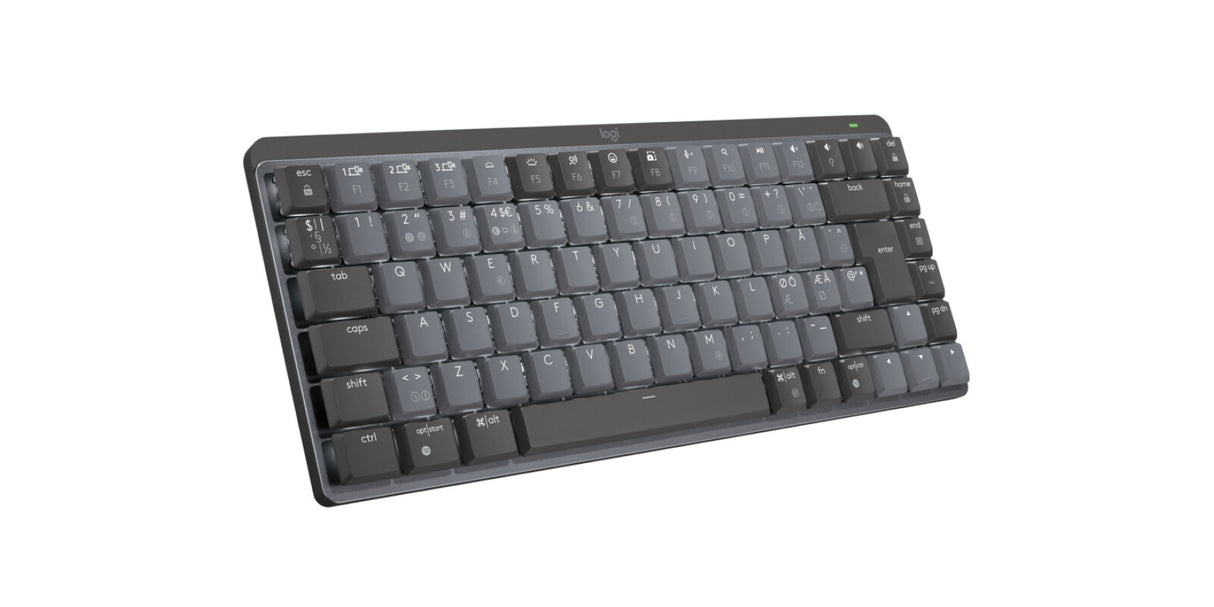 Logitech 920-010776 tastatur Kontor RF trådløs + Bluetooth QWERTY Nordisk Grafit, Grå