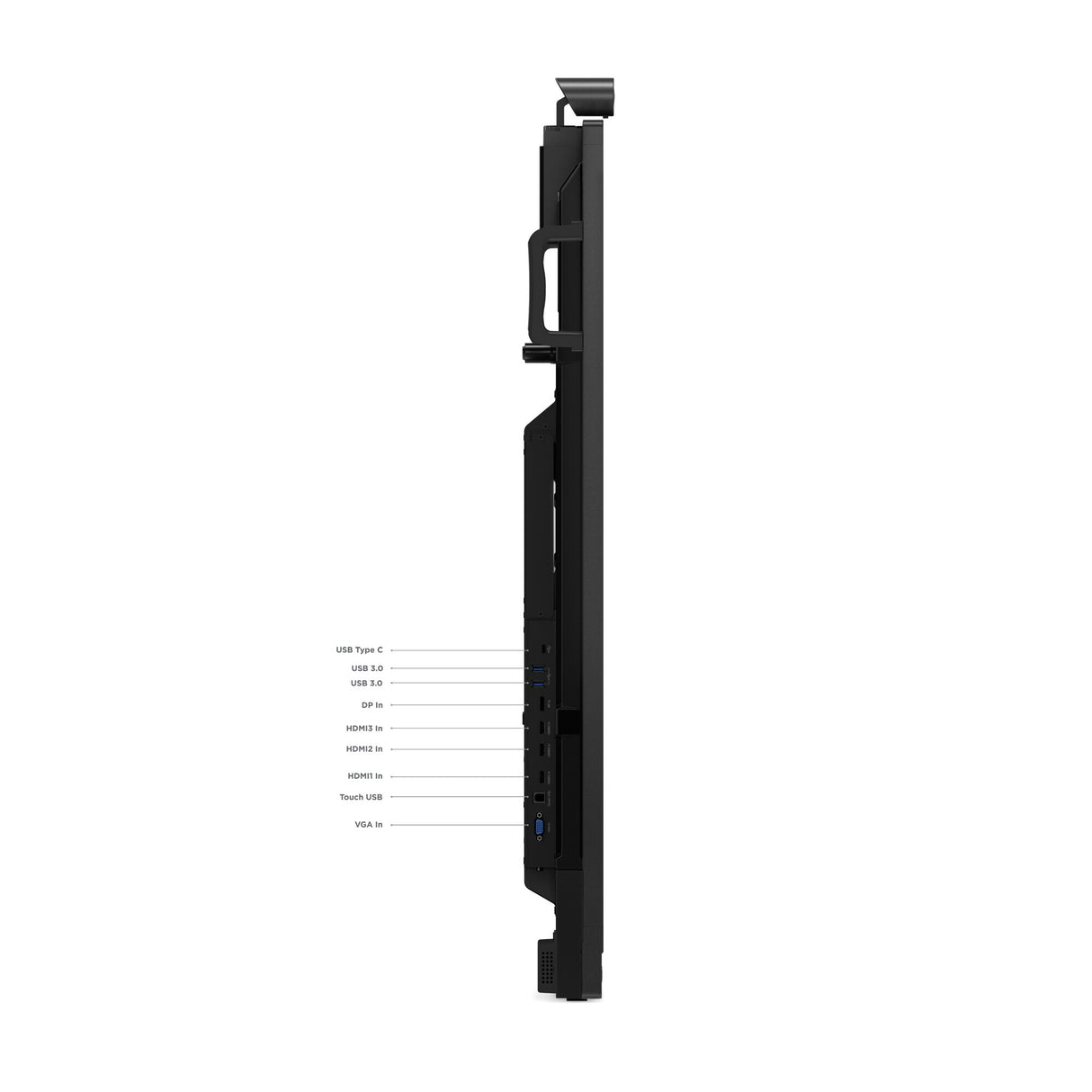 Lenovo ThinkVision T65 computer monitor 165.1 cm (65") 3840 x 2160 pixels 4K Ultra HD LED Touchscreen Black